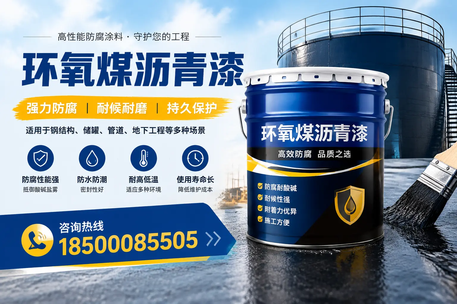 环氧煤沥青漆在工业中的应用,日喀则企业的选择